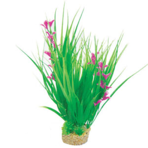 Betta Choice 10" Green & Pink P.Plant W/ Sand Base
