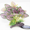 Betta Choice 5" Purple Plastic Plant on Driftwood